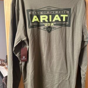 Ariat Men's Green Long Sleeve Shirt